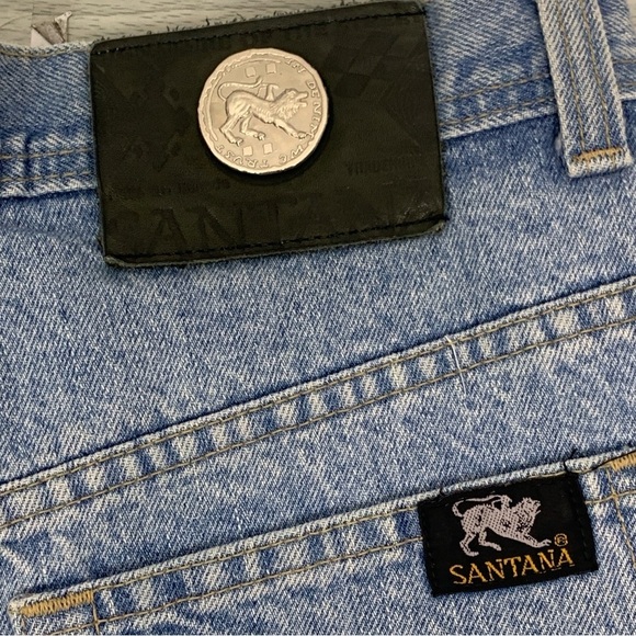 Vintage Santana 90s Y2K High Waisted Jean Shorts - Picture 4 of 5